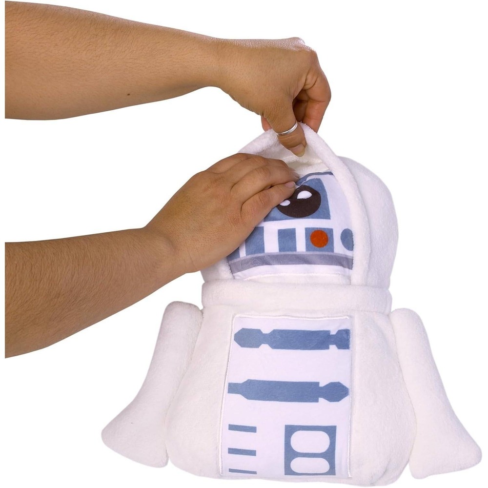 Disney Star Wars NEW R2D2 Plush Toy Blanket Convertible Pillow Kids - Picture 5 of 8